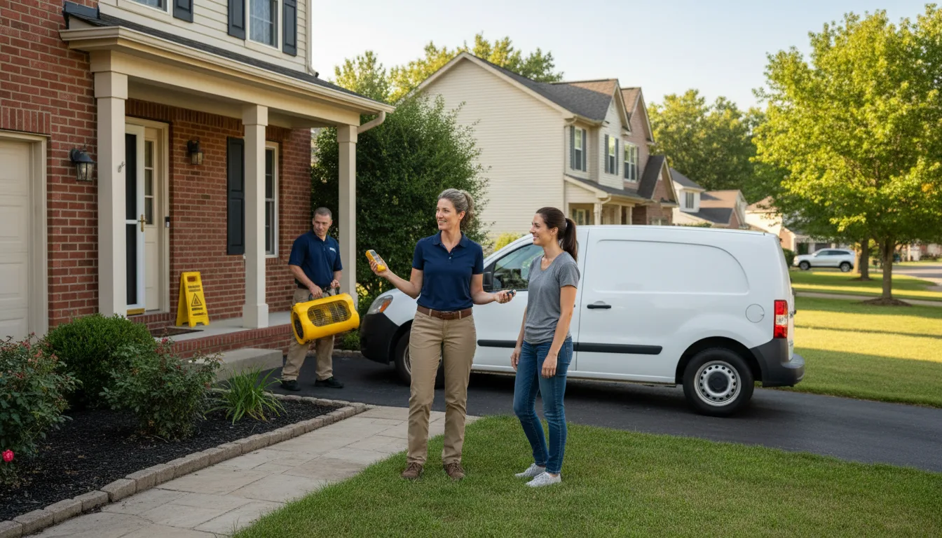 Residential water damage restoration in Bellwood, IL
